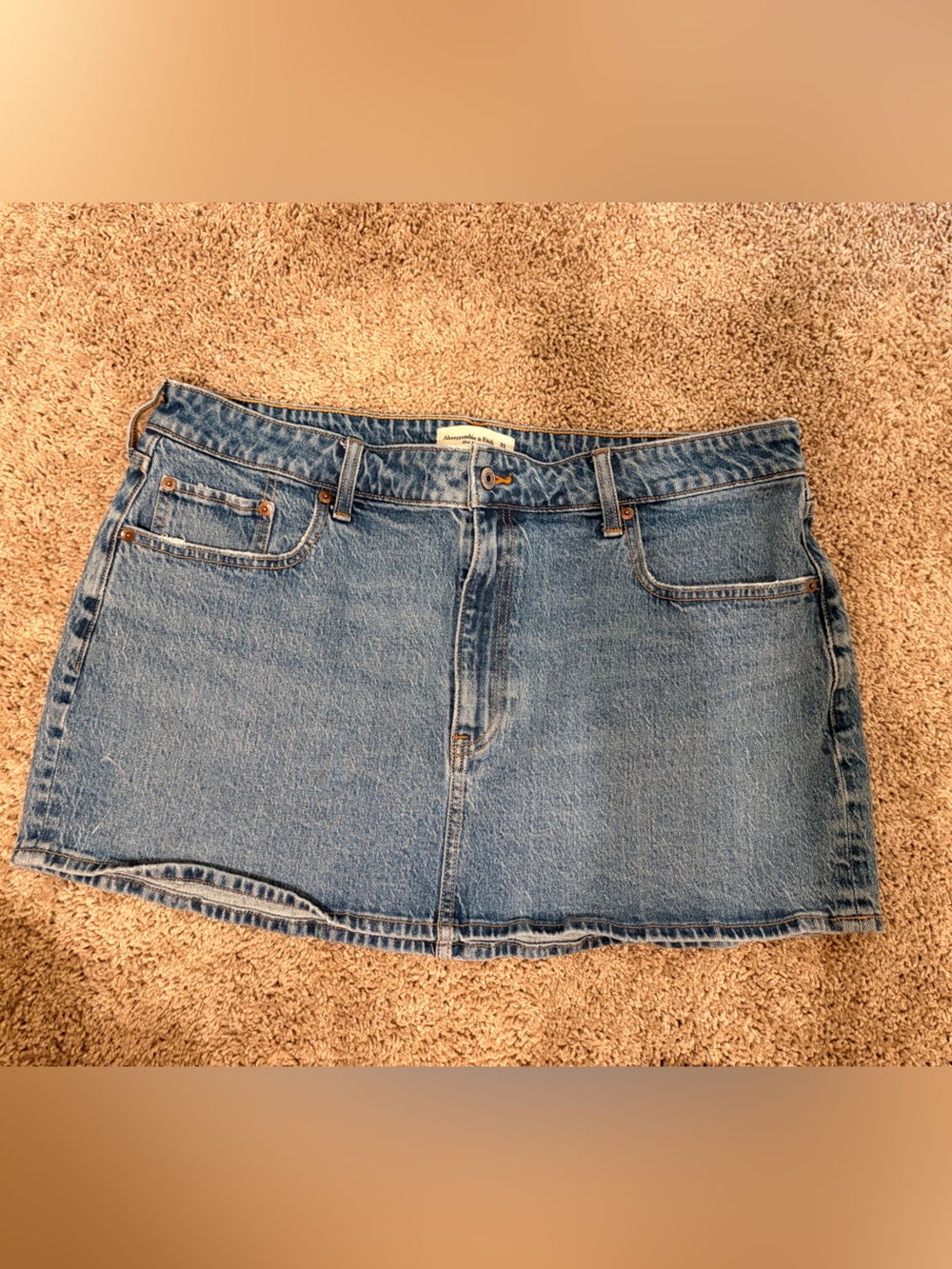 Abercrombie & Fitch Classic Blue Denim Mini Skirt